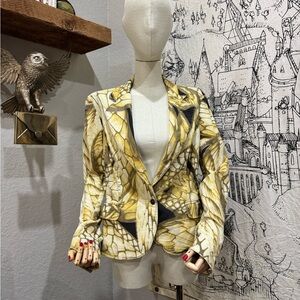Butterfly Gold & Black Blazer